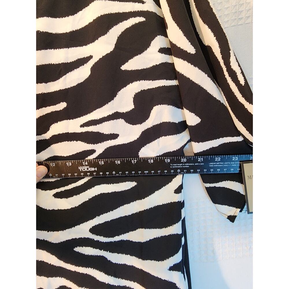 Maya Brookes Outfit Womens Size 8 Pant Suit Zebra Print Slacks - Picture 6 of 14